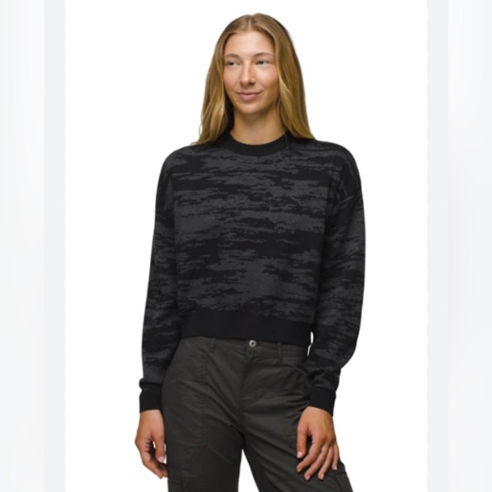 NWT Sun Fall Prana Patterned Crewneck Sweater - S